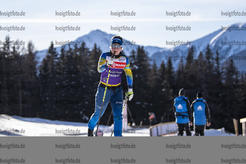 19.01.2021, xkvx, Biathlon IBU Weltcup Antholz, Training Damen und Herren, v.l. Johanna Skottheim (Sweden)  / 