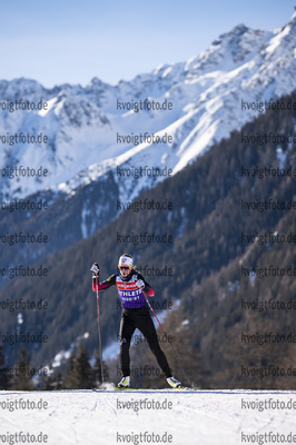 19.01.2021, xkvx, Biathlon IBU Weltcup Antholz, Training Damen und Herren, v.l. Ida Lien (Norway)  / 