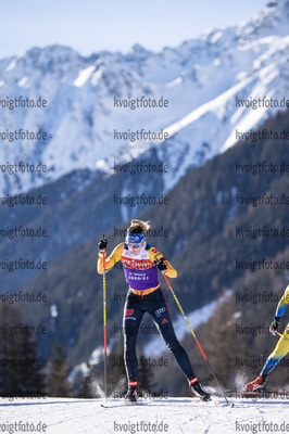 19.01.2021, xkvx, Biathlon IBU Weltcup Antholz, Training Damen und Herren, v.l. Vanessa Hinz (Germany)  / 