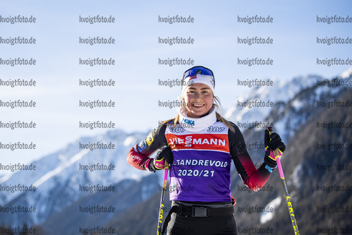 19.01.2021, xkvx, Biathlon IBU Weltcup Antholz, Training Damen und Herren, v.l. Ingrid Landmark Tandrevold (Norway)  / 