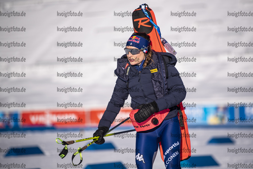 19.01.2021, xkvx, Biathlon IBU Weltcup Antholz, Training Damen und Herren, v.l. Dorothea Wierer (Italy)  / 