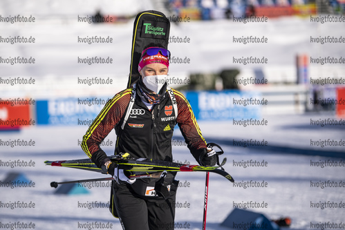 19.01.2021, xkvx, Biathlon IBU Weltcup Antholz, Training Damen und Herren, v.l. Denise Herrmann (Germany)  / 