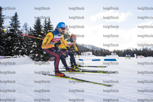 20.01.2021, xkvx, Biathlon IBU Weltcup Antholz, Training Damen und Herren, v.l. Philipp Horn (Germany)  / 