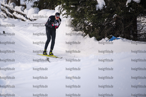 20.01.2021, xkvx, Biathlon IBU Weltcup Antholz, Training Damen und Herren, v.l. Julian Eberhard (Austria)  / 