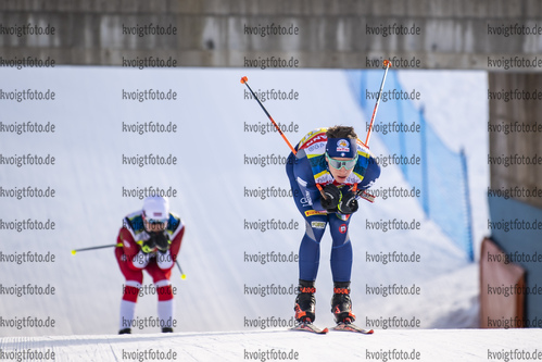 20.01.2021, xkvx, Biathlon IBU Weltcup Antholz, Training Damen und Herren, v.l. Didier Bionaz (Italy)  / 