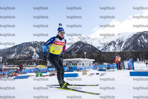 20.01.2021, xkvx, Biathlon IBU Weltcup Antholz, Training Damen und Herren, v.l. Niklas Hartweg (Switzerland)  / 
