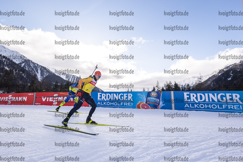 20.01.2021, xkvx, Biathlon IBU Weltcup Antholz, Training Damen und Herren, v.l. Philipp Horn (Germany)  / 