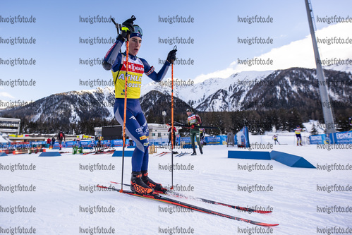 20.01.2021, xkvx, Biathlon IBU Weltcup Antholz, Training Damen und Herren, v.l. Didier Bionaz (Italy)  / 