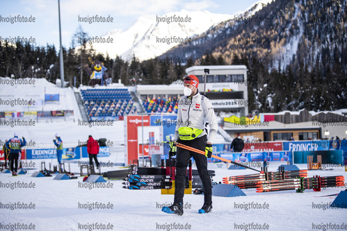 20.01.2021, xkvx, Biathlon IBU Weltcup Antholz, Training Damen und Herren, v.l. Arnd Peiffer (Germany)  / 