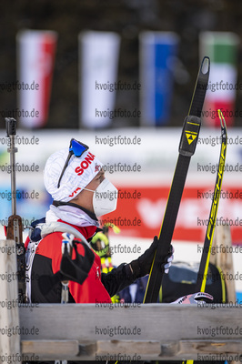 20.01.2021, xkvx, Biathlon IBU Weltcup Antholz, Training Damen und Herren, v.l. Felix Leitner (Austria)  / 