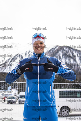 20.01.2021, xkvx, Biathlon IBU Weltcup Antholz, Training Damen und Herren, v.l. Jaakko Ranta (Finland)  / 