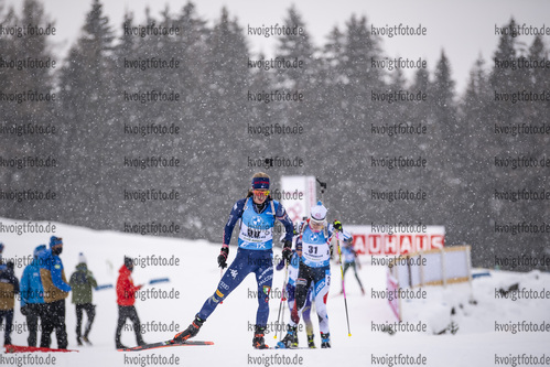 21.01.2021, xkvx, Biathlon IBU Weltcup Antholz, Einzel Damen, v.l. Michela Carrara (Italy)  / 