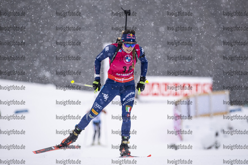 21.01.2021, xkvx, Biathlon IBU Weltcup Antholz, Einzel Damen, v.l. Dorothea Wierer (Italy)  / 