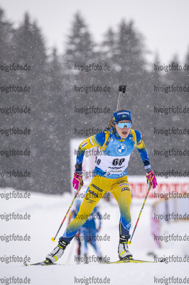 21.01.2021, xkvx, Biathlon IBU Weltcup Antholz, Einzel Damen, v.l. Tilda Johansson (Sweden)  / 