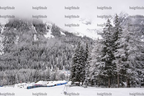 22.01.2021, xkvx, Biathlon IBU Weltcup Antholz, Training Damen und Herren, v.l. Feature / Landschaft  / 
