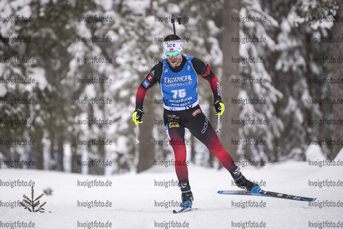 22.01.2021, xkvx, Biathlon IBU Weltcup Antholz, Einzel Herren, v.l. Erlend Bjoentegaard (Norway)  / 