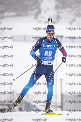 22.01.2021, xkvx, Biathlon IBU Weltcup Antholz, Einzel Herren, v.l. Niklas Hartweg (Switzerland)  / 
