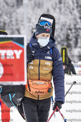 22.01.2021, xkvx, Biathlon IBU Weltcup Antholz, Einzel Herren, v.l. Tarjei Boe (Norway)  / 