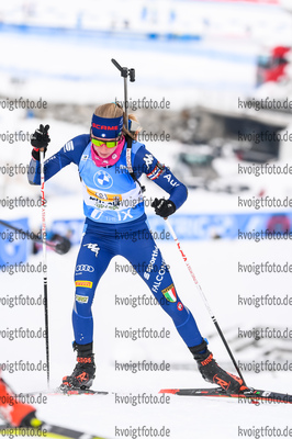 24.01.2021, xkvx, Biathlon IBU Weltcup Antholz, Staffel Damen, v.l. Michela Carrara (Italy)  / 