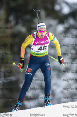 27.01.2021, xtwx, Biathlon IBU European Championships Duszniki Zdroj, Einzel Damen, v.l. Vanessa Voigt (Germany)  /