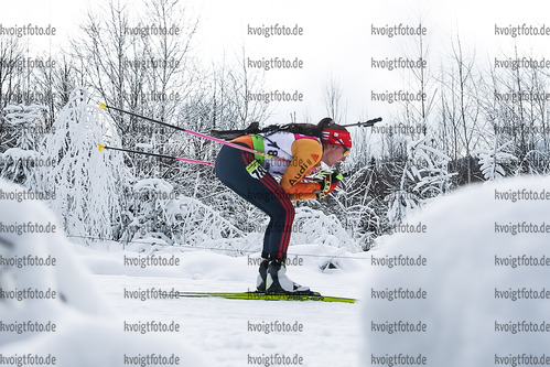 27.01.2021, xtwx, Biathlon IBU European Championships Duszniki Zdroj, Einzel Damen, v.l. Juliane Fruehwirt (Germany)  /