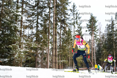 27.01.2021, xtwx, Biathlon IBU European Championships Duszniki Zdroj, Einzel Herren, v.l. Philipp Nawrath (Germany)  /