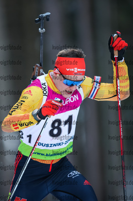 27.01.2021, xtwx, Biathlon IBU European Championships Duszniki Zdroj, Einzel Herren, v.l. Philipp Horn (Germany)  /