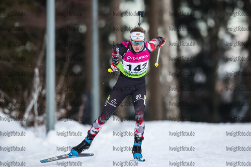 27.01.2021, xtwx, Biathlon IBU European Championships Duszniki Zdroj, Einzel Herren, v.l. Lucas Pitzer (Austria)  /