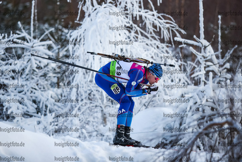 27.01.2021, xtwx, Biathlon IBU European Championships Duszniki Zdroj, Einzel Herren, v.l. Maksim Makarov (Moldova)  /