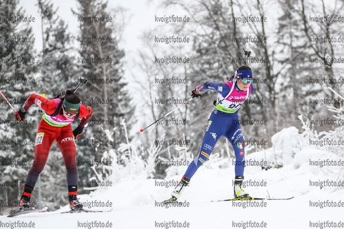 29.01.2021, xtwx, Biathlon IBU European Championships Duszniki Zdroj, Sprint Damen, v.l. Rebecca Passler (Italy)  / 