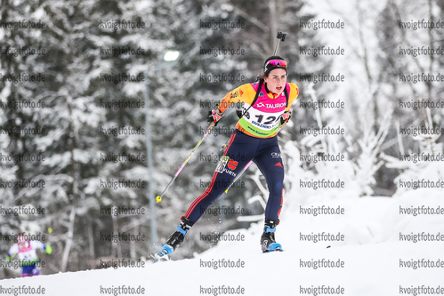 29.01.2021, xtwx, Biathlon IBU European Championships Duszniki Zdroj, Sprint Damen, v.l. Elisabeth Schmidt (Germany)  / 