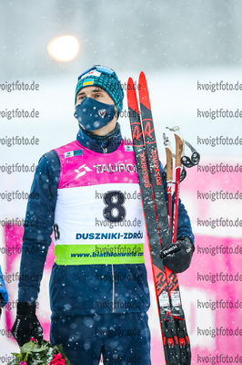 29.01.2021, xtwx, Biathlon IBU European Championships Duszniki Zdroj, Sprint Herren, v.l. Artem Pryma (Ukraine)  / 