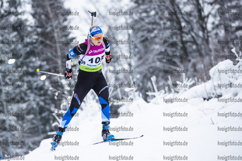 29.01.2021, xtwx, Biathlon IBU European Championships Duszniki Zdroj, Sprint Damen, v.l. Grete Gaim (Estonia) in Aktion / in action competes