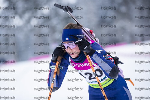 29.01.2021, xtwx, Biathlon IBU European Championships Duszniki Zdroj, Sprint Damen, v.l. Beatrice Trabucchi (Italy) in Aktion / in action competes