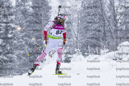 29.01.2021, xtwx, Biathlon IBU European Championships Duszniki Zdroj, Sprint Herren, v.l. Zana Oztunc (Turkey) in Aktion / in action competes