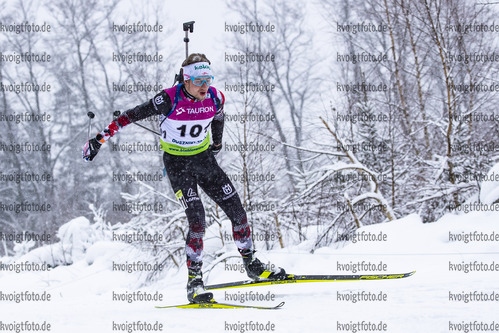 29.01.2021, xtwx, Biathlon IBU European Championships Duszniki Zdroj, Sprint Herren, v.l. Magnus Oberhauser (Austria) in Aktion / in action competes