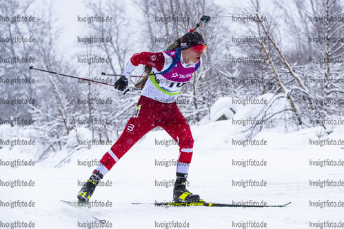 29.01.2021, xtwx, Biathlon IBU European Championships Duszniki Zdroj, Sprint Herren, v.l. Edgars Mise (Latvia) in Aktion / in action competes