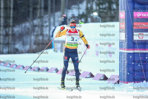 31.01.2021, xtwx, Biathlon IBU European Championships Duszniki Zdroj, Mixed Staffel, v.l. Philipp Nawrath (Germany)  /