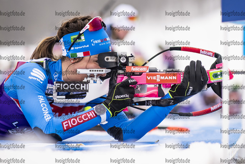 09.02.2021, xkvx, Biathlon IBU World Championships Pokljuka, Training Damen und Herren, v.l. Lisa Vittozzi (Italy)  / 
