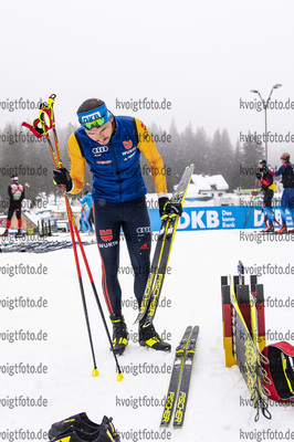 09.02.2021, xkvx, Biathlon IBU World Championships Pokljuka, Training Damen und Herren, v.l. Niklas Kellerer (Germany)  / 
