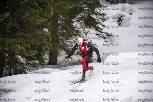 09.02.2021, xkvx, Biathlon IBU World Championships Pokljuka, Training Damen und Herren, v.l. Norwegian/Norway Ski Technican  / 