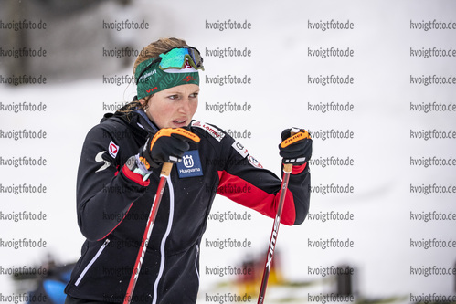 09.02.2021, xkvx, Biathlon IBU World Championships Pokljuka, Training Damen und Herren, v.l. Lisa Theresa Hauser (Austria)  / 