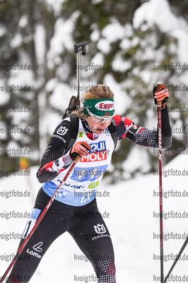 10.02.2021, xkvx, Biathlon IBU World Championships Pokljuka, Mixed Relay, v.l. Lisa Theresa Hauser (Austria) in aktion / in action competes