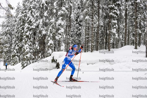 10.02.2021, xkvx, Biathlon IBU World Championships Pokljuka, Mixed Relay, v.l. Lisa Vittozzi (Italy) in aktion / in action competes