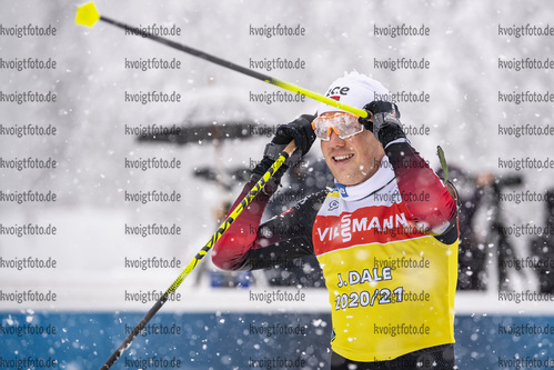 10.02.2021, xkvx, Biathlon IBU World Championships Pokljuka, Training Damen und Herren, v.l. Johannes Dale (Norway) in aktion / in action competes