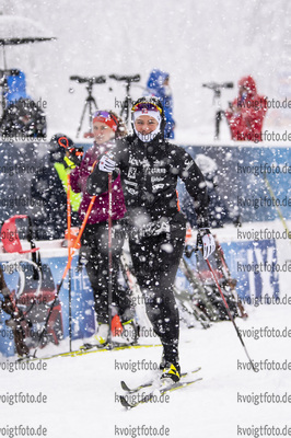 10.02.2021, xkvx, Biathlon IBU World Championships Pokljuka, Training Damen und Herren, v.l. Ida Lien (Norway) in aktion / in action competes