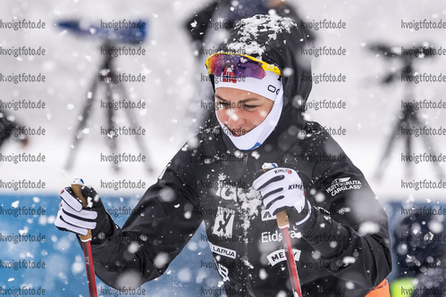 10.02.2021, xkvx, Biathlon IBU World Championships Pokljuka, Training Damen und Herren, v.l. Ida Lien (Norway) in aktion / in action competes