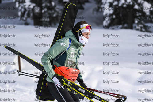 11.02.2021, xkvx, Biathlon IBU World Championships Pokljuka, Training Damen und Herren, v.l. Ida Lien (Norway) in aktion / in action competes