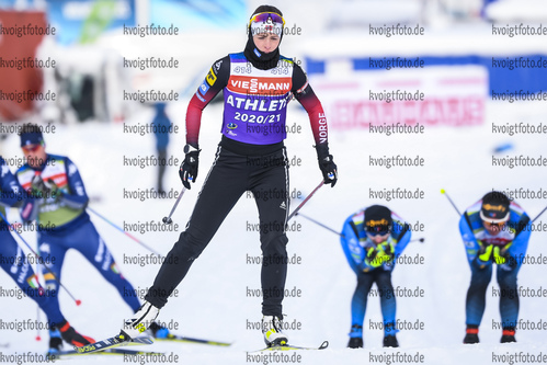 11.02.2021, xkvx, Biathlon IBU World Championships Pokljuka, Training Damen und Herren, v.l. Ida Lien (Norway) in aktion / in action competes