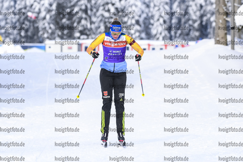 11.02.2021, xkvx, Biathlon IBU World Championships Pokljuka, Training Damen und Herren, v.l. Vanessa Hinz (Germany) in aktion / in action competes